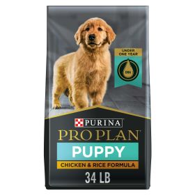 Purina Pro Plan Chicken and Rice Dry Dog Food for Puppies 34 lb Bag