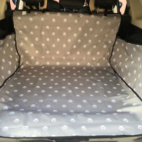 Pet Carriers Dog Car Seat Cover Trunk Mat Cover Protector Carrying For Cats Dogs transportin perro autostoel hond (Color: Gray)
