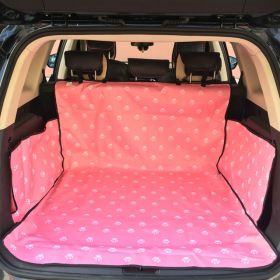 Pet Carriers Dog Car Seat Cover Trunk Mat Cover Protector Carrying For Cats Dogs transportin perro autostoel hond (Color: pink)